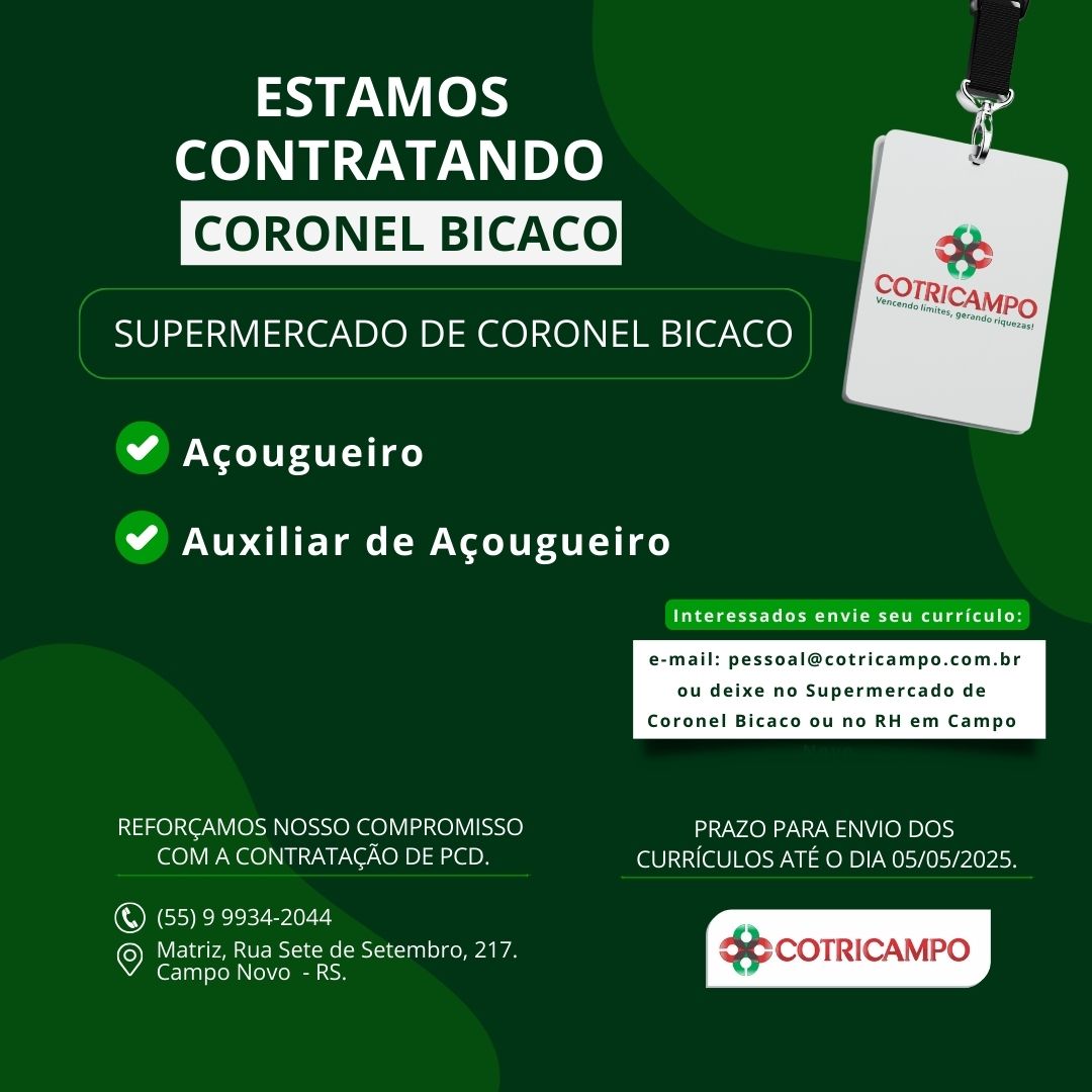 COTRICAMPO CONTRATA !